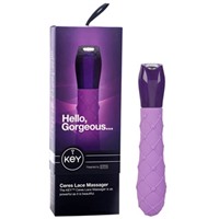 Jopen Key Ceres Lace Massager, фиолетовый
Мини вибратор с ребристой поверхностью