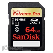 Карта памяти SanDisk Extreme Pro SDXC 64GB Class10UHS-I(SDSDXPA-064G-X46)