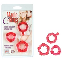 California Exotic Magic C-rings, красный
Набор из трех эрекционных колец