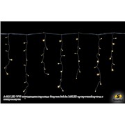  Sneha A-012 LED WW светодиодная гирлянда "бахрома" 3x0.6м 140LED прозрачный провод с контроллером