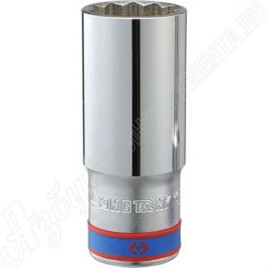Головка торцевая глубокая двенадцатигранная 1/2", 14 мм, KING TONY, 423014M