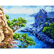 Картина для рисования по номерам "Море и скалы" арт. GX 22271 m