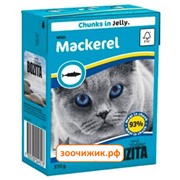 Консервы Bozita Mackerel для кошек со скумбрией кусочки в желе (370 гр)