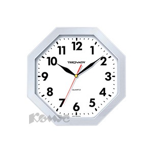 Часы Troyka 41470418 белые,пластик