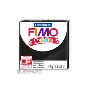Глина полимерная черный,42гр,FIMO,kids,8030-9