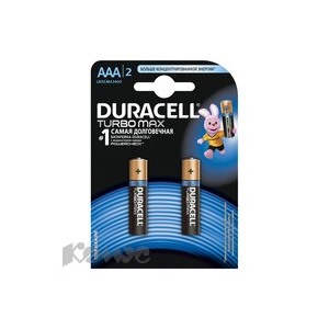 Батарея DURACELL ААA/LR03-2BL TURBO Max бл/2