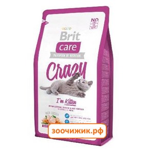 Сухой корм Brit Care Cat Crazy Kitten для котят, беременных и кормящих кошек 2кг