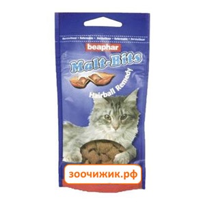 Лакомство Beaphar Подушечки "Malt-Bits" для кошек с мальт-пастой (150гр)