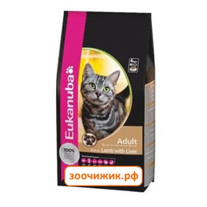 Сухой корм Eukanuba Cat для взрослых кошек курица+ливер (4 кг) (5527)