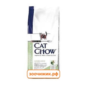 Сухой корм Cat Chow (для стерилизованных) сухой для кошек и котов 1.5кг. +25%