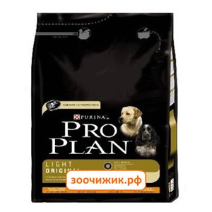 Сухой корм Pro Plan для собак курица+рис (малокалорийный) (3 кг)