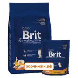 Сухой корм Brit Premium Сat adult Chicken для кошек цыплёнок (1.5 кг) (3810)
