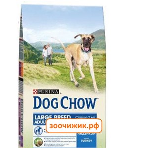 Сухой корм Dog Chow large breed для собак (крупных пород) индейка (2.5кг)