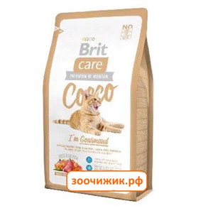 Сухой корм Brit Care Cat Cocco Gourmand беззерновой, для кошек-гурманов 400гр
