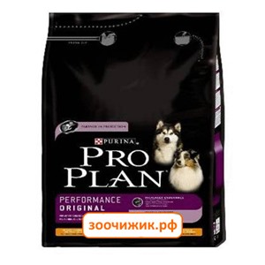 Сухой корм Pro Plan для собак (для активных) курица+рис (3 кг)