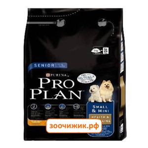 Сухой корм Pro Plan для собак (для мелких пород старше 7лет) курица+рис (3 кг)