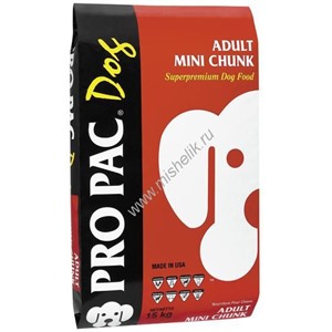 PRO PAC Adult Mini Chunk 3 кг для собак мелких пород (1х280)