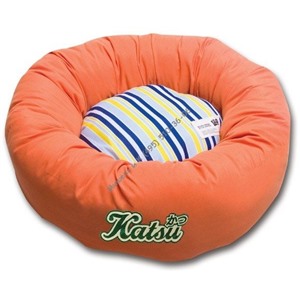 Катсу Лежак "Пуф" круглый оранж (разм.М)  55х55х23(cm)