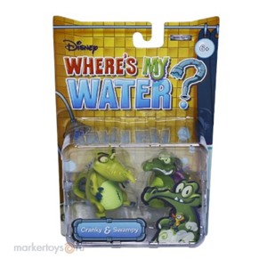 Рез. Набор д/ванны 1toy Т55889 2 крокодильчика Swampy и Cranky