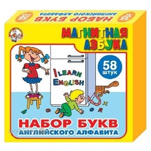 Магнитная азбука англ. 3,5см 850 Доп. набор /8/