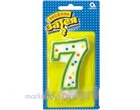 Свечи для торта цифра 7 7,6см 1502-0149 /12/