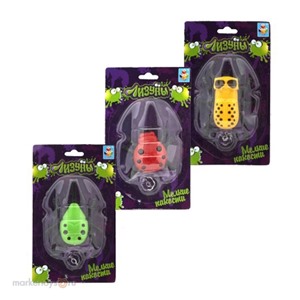 Лизун 1toy Т54875 Божья коровка 5см.на блистере.