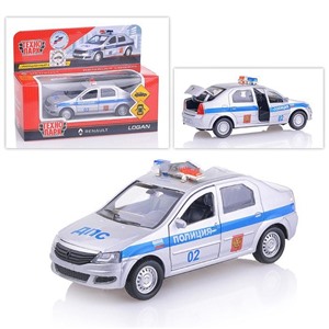 Машина RENAULT LOGAN Полиция 12см,