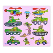 Трафареты пластиковые. Военная техника.
