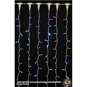  Sneha A-009 LED RGB светодиодный занавес 2х2м (25х20)LED провод белый