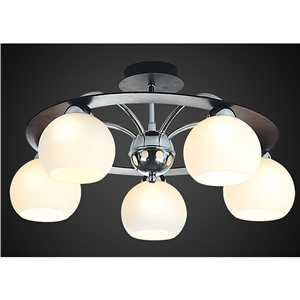 				Maxisvet Еврокаркасы 1-5066-5-CR+WE E14 венге Люстра