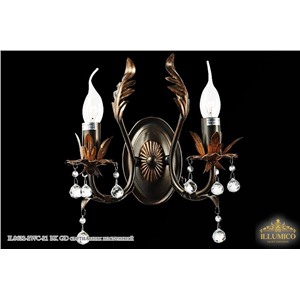  ILLUMICO IL8632-2WC-21 BK GD светильник настенный