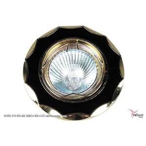  Reluce 01001-9.0-001AK MR16 BK+GD светильник точ.
