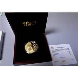 Монета "Флора Сочи", золото, 1000 руб., 2014 г