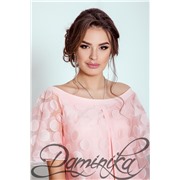 Коктейльное платье из органзы "DeLakrua"
