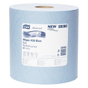 Протирочная бумага Tork повышенной прочности голубая (W1)