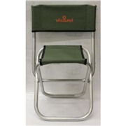  Woodland Стул Woodland Tourist ALU MINI,  33,5 х 29 х 39 (67,5) см, складной, со спинкой (алюминий) ASM-001
