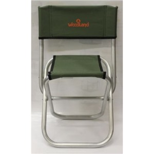  Woodland Стул Woodland Tourist ALU MINI,  33,5 х 29 х 39 (67,5) см, складной, со спинкой (алюминий) ASM-001