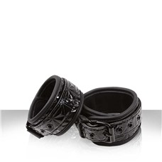 Черные соединенные цепью наручники SINFUL WRIST CUFFS
