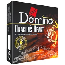 Ароматизированные презервативы Domino Dragon’s Heart  - 3 шт.