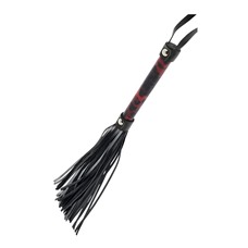 Чёрно-красная плеть BLAZE FLOGGER - 43 см.