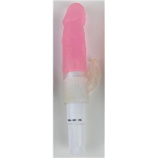 Мини вибростимулятор с усиком розовый 47013-MM