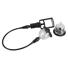 Вакуумная помпа для сосков с вибрацией Bad Kitty Vibrating Nipple Cups