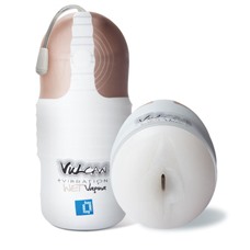Мастурбатор-вагина с вибрацией Vulcan Love Skin Masturbator Wet Vagina Vibe