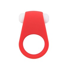 Красное эрекционное кольцо LIT-UP SILICONE STIMU RING 4