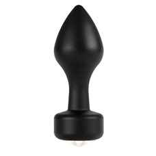 Чёрный анальный плаг Elegant Black - 8,3 см.