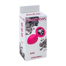 Анальная пробка Emotions Cutie Small Pink black crystal 4011-02Lola