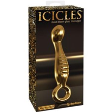 Фаллос из стекла для G-точки Icicles G04 PipeDream, 17.7 см