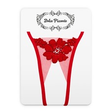Открытые кружевные трусики Bello fiore с крупным цветком на ткани