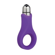 Фиолетовое виброкольцо Embrace Couples ring