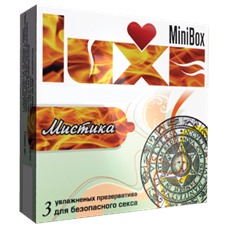 Презервативы с пупырышками Мистика - Luxe Mini Box, 3 шт
